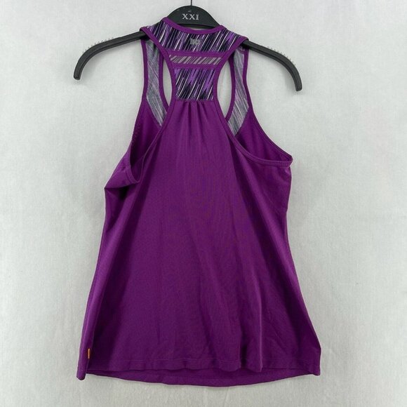Lucy Tank Top Women's S Purple Scoop Neck Racerback Stretch Relaxed Fit Pullover - Picture 2 of 11